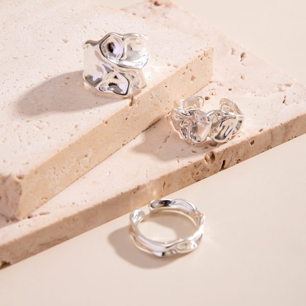 Artist~s same liquid irregular ring，Party outfits that attract attention