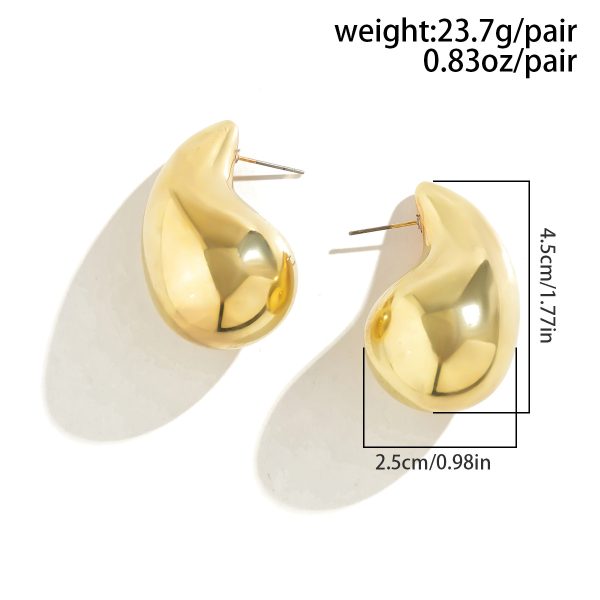 O1CN01Rr3ysk1E96qjsRAFT_!!988240308-0-cib Kendall stytle minimalist commuting water drop earrings 、Versatile niche design