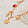 Summer holiday style pearl fishtail nacklace Beach Outfit