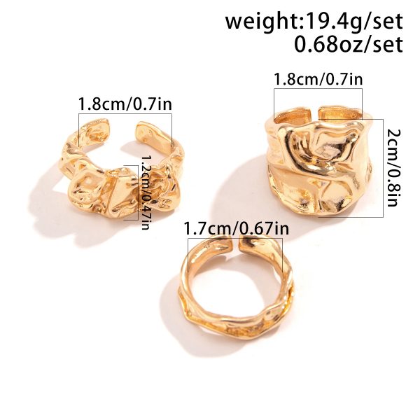 Artist~s same liquid irregular ring，Party outfits that attract attention
