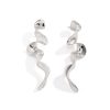 Nordic minimalist texture earrings，Alloy Lightweight