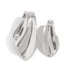 Ins stytle liquid pleated earrings，Minimalist glossy design