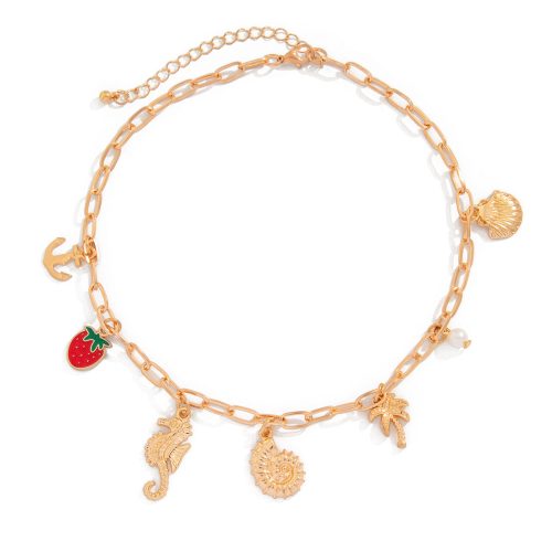 Summer holiday style pearl fishtail nacklace Beach Outfit