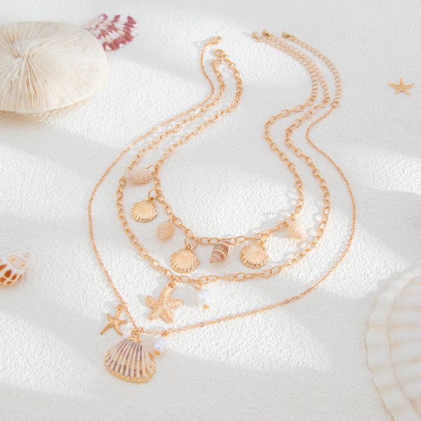 Hand made Shell Pendant  Necklace、Seaside Holiday Shell Necklace