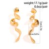 Nordic minimalist texture earrings，Alloy Lightweight