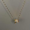 Double ring small waist full diamond fashion light luxury women's versatile clavicle chain