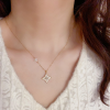 Song of freedom Free Heart ~ All-match glitter diamond four-pointed star necklace