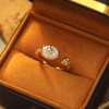 Sun And Moon Star Light ~Flash Diamond Flowing Light Eight-Pointed Star Versatil Ring