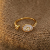 Sun And Moon Star Light ~Flash Diamond Flowing Light Eight-Pointed Star Versatil Ring