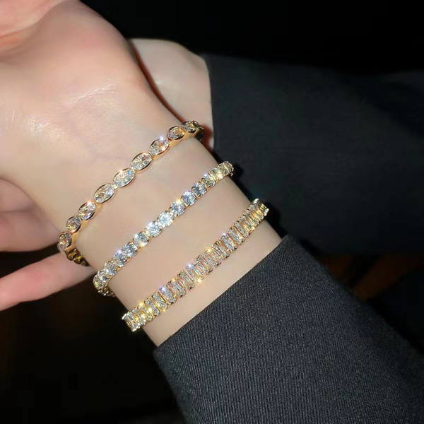 Tennis Bracelet Tennis Bracelet  American Diamond Simple Bracelet