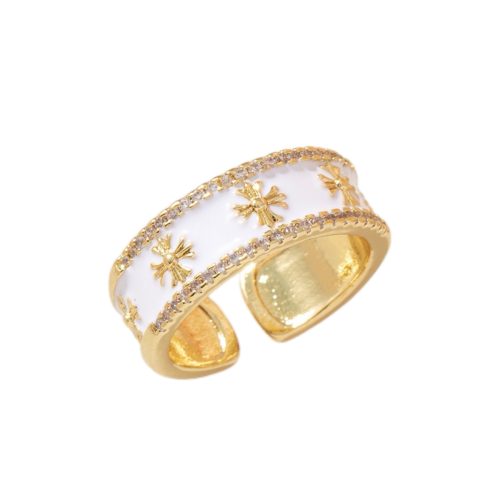Ins Light Luxury Oil Drop Eamel Ring Women's Elegant Retro Fashion High-end Opening Ring