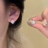 Flash Diamond Water Drop Ear Buckle Feminine Temperament Simple Design Niche Light Luxury Ear BuckleX
