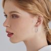 Personality Simple Small Ring Hoop Star Earrings Female Niche Fashion Design Sense Earrings