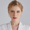 Personality Simple Small Ring Hoop Star Earrings Female Niche Fashion Design Sense Earrings