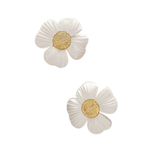 Exquisite And Fashionable Small Fragrance Flower Stud Earrings Women's High-end Light Luxury Sweet Silver Needle Earrings
