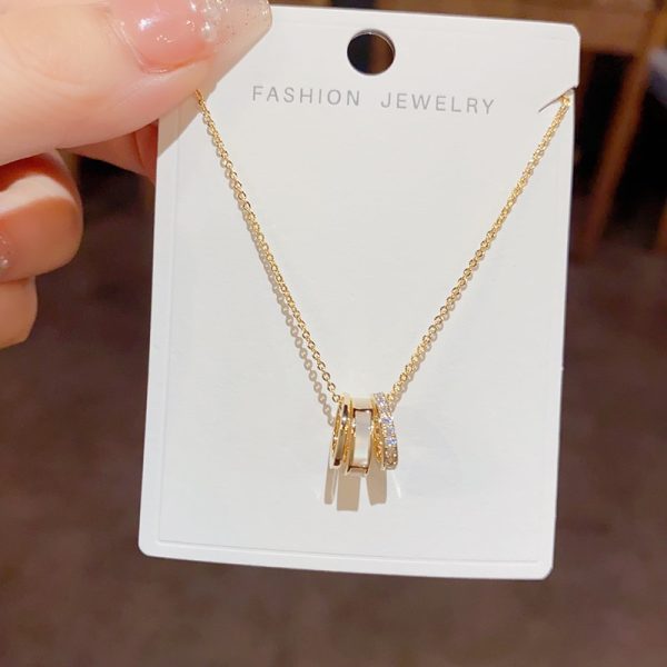 微信图片_20250715173932 Fashionable and simple temperament light luxury ring shell necklace high-end sense versatile celebrity style