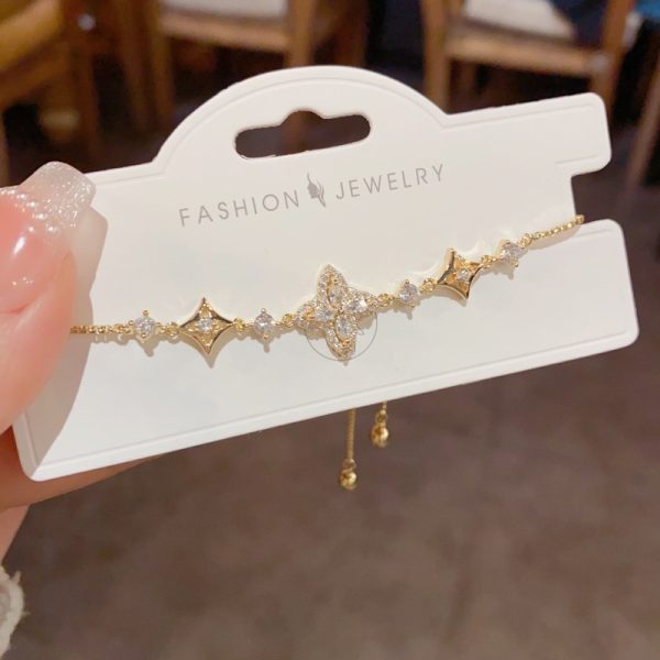 Small fashion personality unique slightly inlaid diamond exquisite temperament versatile bracelet