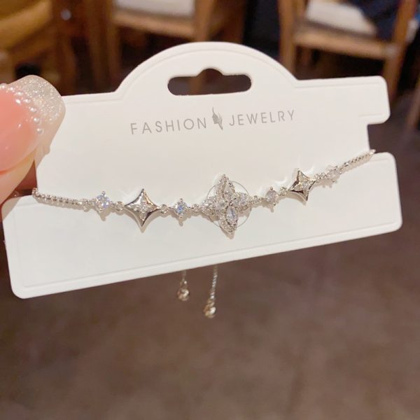 Small fashion personality unique slightly inlaid diamond exquisite temperament versatile bracelet