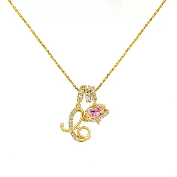 Dopamine 26 English Alphabet Necklace Girl light Luxury Niche High-end Sense