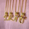 Dopamine 26 English Alphabet Necklace Girl light Luxury Niche High-end Sense