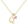 Dopamine 26 English Alphabet Necklace Girl light Luxury Niche High-end Sense