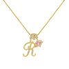 Dopamine 26 English Alphabet Necklace Girl light Luxury Niche High-end Sense
