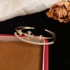 French Retro Personality Full Diamond Cross Necklace Double-layer Open Bracelet Versatile High-end Sense