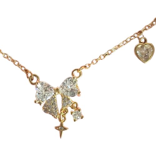 Summer Night Clear Girl's Love Butterfly Necklace
