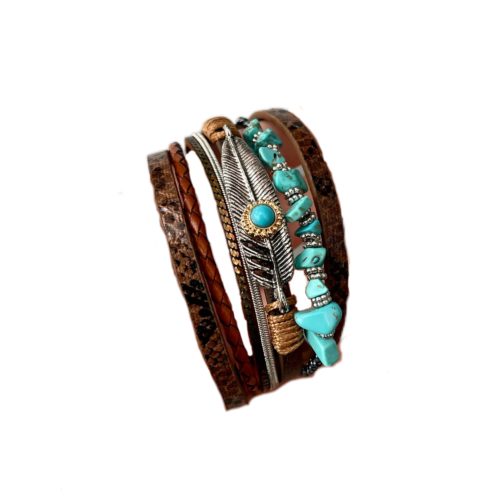 Bohemian Exotic National Style Bracelet Women's Personality Stacked Bracelet Niche Exquisite Hand Jewelry