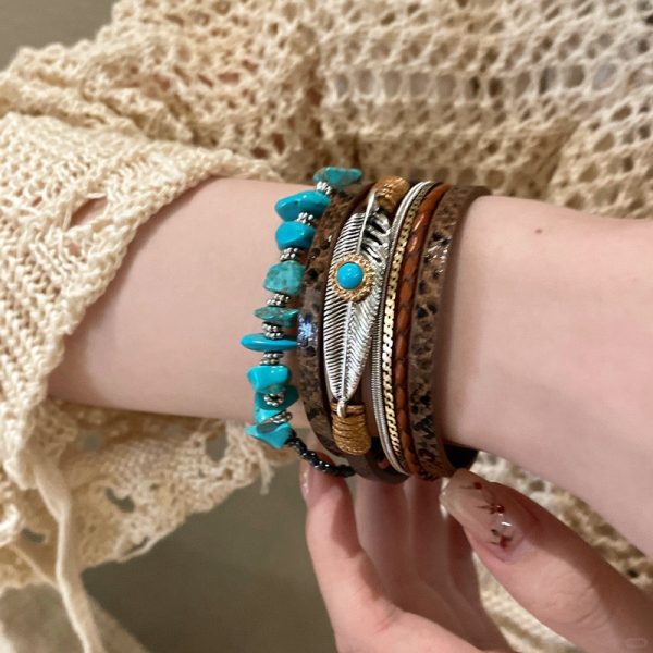 Bohemian Exotic National Style Bracelet Women's Personality Stacked Bracelet Niche Exquisite Hand Jewelry