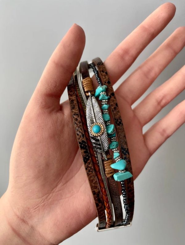 Bohemian Exotic National Style Bracelet Women's Personality Stacked Bracelet Niche Exquisite Hand Jewelry