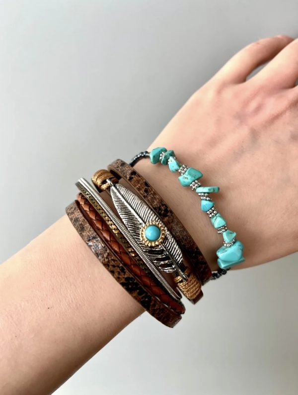 Bohemian Exotic National Style Bracelet Women's Personality Stacked Bracelet Niche Exquisite Hand Jewelry