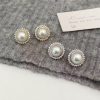 French Pearl Fashion Stud Earrings Women's Light Luxury Temperament Earrings Colorful Pearl Dazzling High-end Niche Design