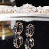 0d366d0410f57f79c45c0ee5ca4da8ae Small Design Sense Retro Crystal Earrings Women's Simple Cold Style Earrings