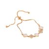 Micro-inlaid Zircon Sweet White Flower Bracelet Feminine Ins Niche Design Sense Personality Versatile Hand Jewelry
