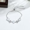 Micro-inlaid Zircon Sweet White Flower Bracelet Feminine Ins Niche Design Sense Personality Versatile Hand Jewelry