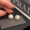 French Pearl Fashion Stud Earrings Women's Light Luxury Temperament Earrings Colorful Pearl Dazzling High-end Niche Design