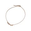 Real Gold Stone Flower Pendant Necklace Light Luxury Fashion Clavicle Chain Simple And Versatile
