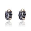cb79225a82394a598907c343fa2d3837 Small Design Sense Retro Crystal Earrings Women's Simple Cold Style Earrings