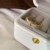 Niche Design Sense Oil Drip Knotted Double-Layer Open Ring Female Exquisite Fashion Temperament Versatile Ring