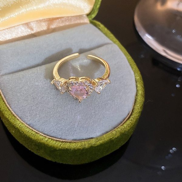 Love Opening Ring Niche Design Sense Index Finger Ring Personality Simple Light Luxury Jewelry