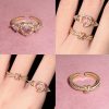 Love Opening Ring Niche Design Sense Index Finger Ring Personality Simple Light Luxury Jewelry