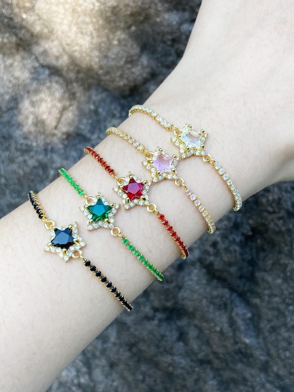 Simple And Fashionable Star Diamond Bracelet Female Niche Design