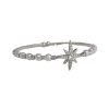 Retro Eight-Pointed Star Pearl Bracelet Exquisite Light Luxury Versatile Opening Adjustable