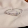 Retro Eight-Pointed Star Pearl Bracelet Exquisite Light Luxury Versatile Opening Adjustable