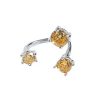 Multi-color Full Diamond Opening Ring Light Luxury High-end Super Flash Niche Design Ring