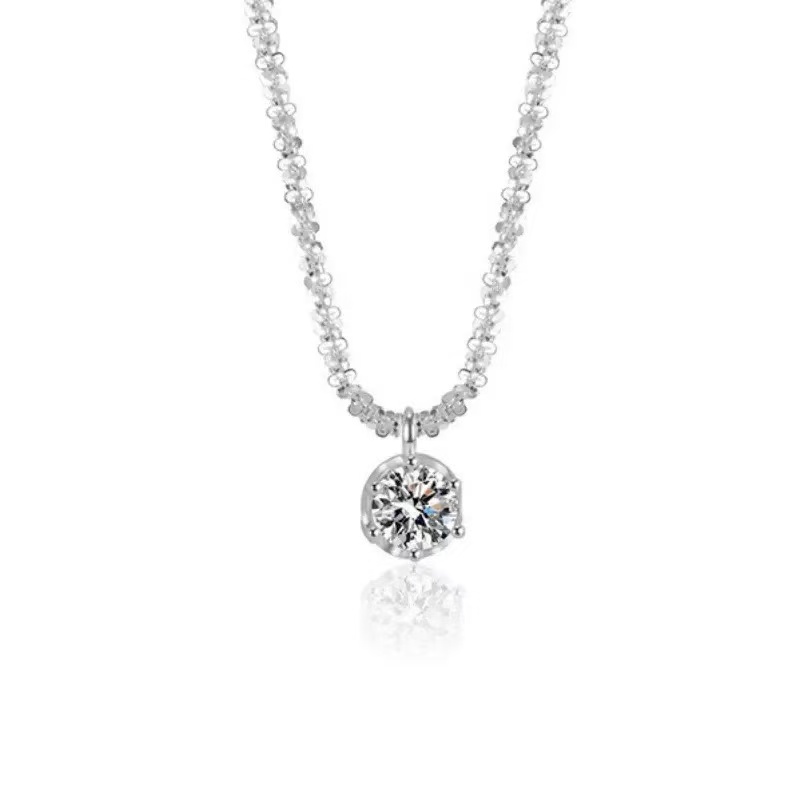 Full Of Stars Necklace Mosang Stone Diamond Pendant Exquisite Non-fading Light Luxury And High-end
