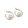 French Pearl Earrings s925 Silver Needle Round Earrings Retro Light Luxury Dedicated To Sensitive Skin