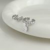 AB Water Drop Ear Bone Clip-no Ear Hole Ear Clip Artifact s925 Silver Inlaid With Zircon Patented Anti-slip Structure