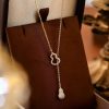 Double Gourd Necklac-Copper-Plated Real Gold Adjustable Clavicle Chain Oriental Lucky Symbol Ins Style Light Luxury Wear